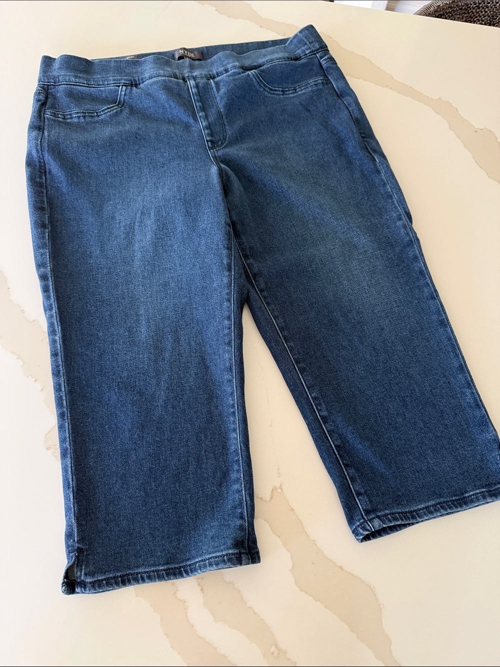 NYDJ Dark Blue Denim Capri Pants